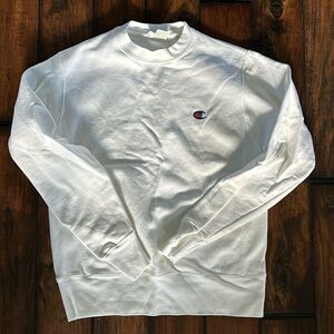 EUC champion reverse weave white sweatshirt small